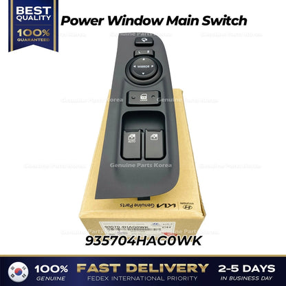 Genuine Power Window Main Switch 935704HAG0WK for Hyundai H1