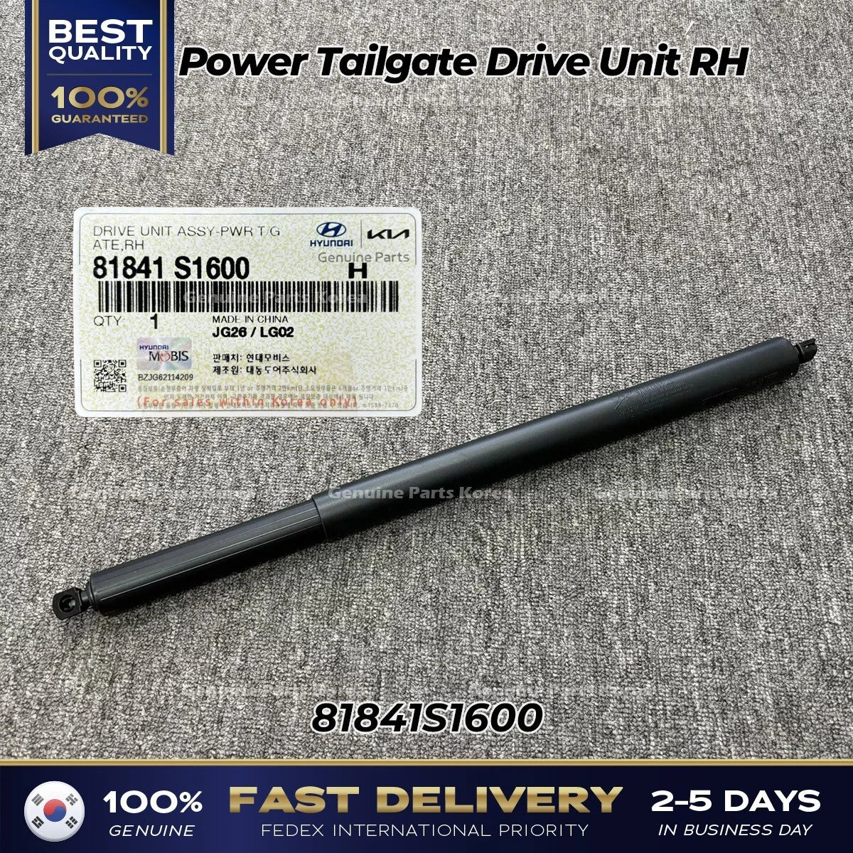 ⭐Genuine⭐ Power Tailgate Drive Unit RH 81841S1600 for Hyundai Santa Fe