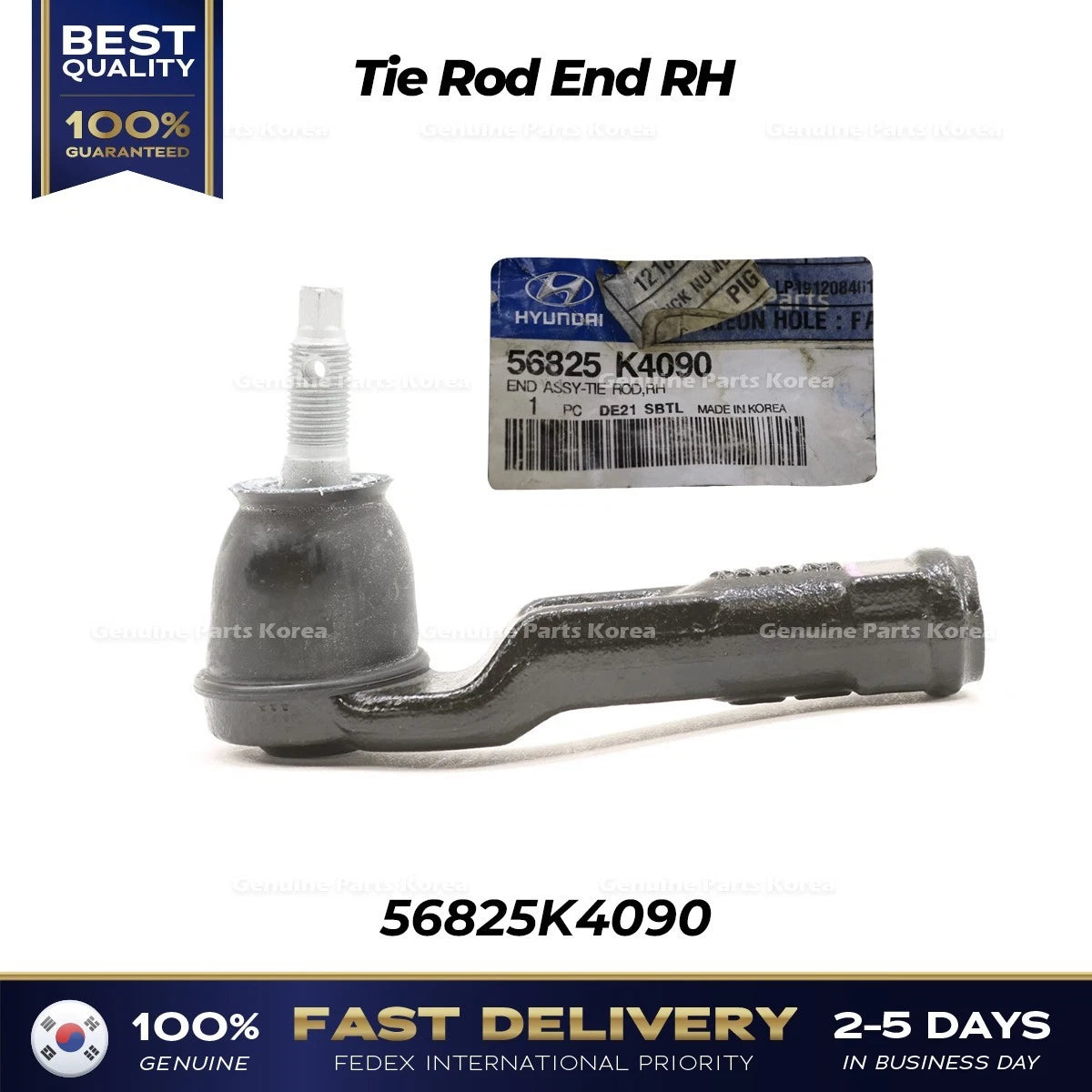 ⭐Genuine⭐ Tie Rod End RH 56825K4090 for Hyundai Ioniq Kona Kia Niro