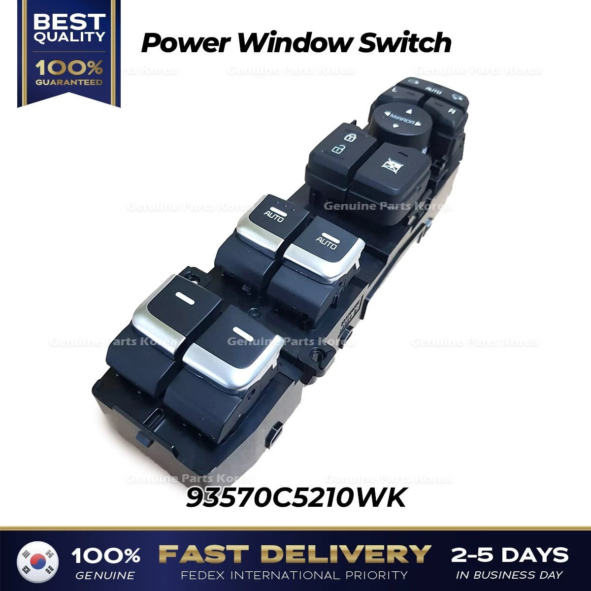 ⭐Genuine⭐ Power Window Switch 93570C5210WK for Kia Sorento