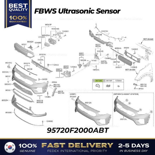 ⭐Genuine⭐ FBWS Ultrasonic Sensor 95720F2000ABT for Kia Niro