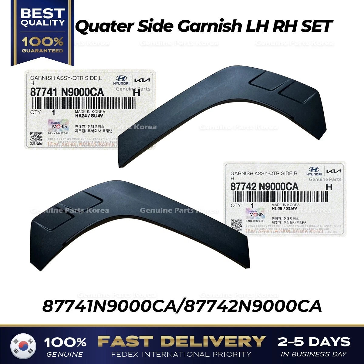 ⭐Genuine⭐ Quater Side Garnish LH RH SET for Hyundai Tucson