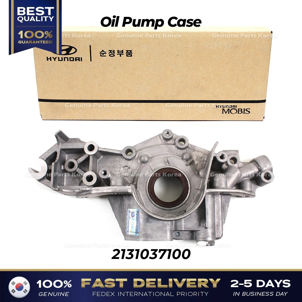 ⭐Genuine⭐ Oil Pump Case 2131037100 for Hyundai Santa Fe Kia Optima