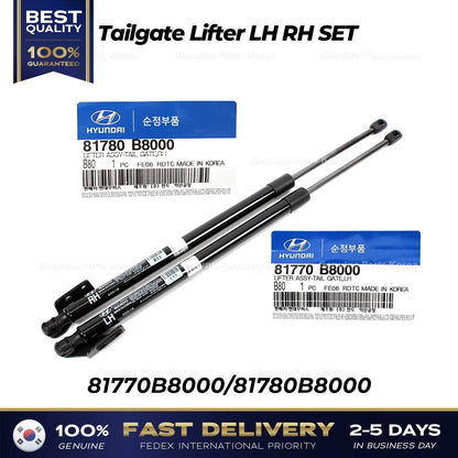 Genuine Tailgate Lifter LH RH SET 81770B8000 81780B8000 for Hyundai Santa Fe