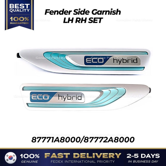 ⭐Genuine⭐ Fender Side Garnish LH RH SET for Kia Optima Hybrid