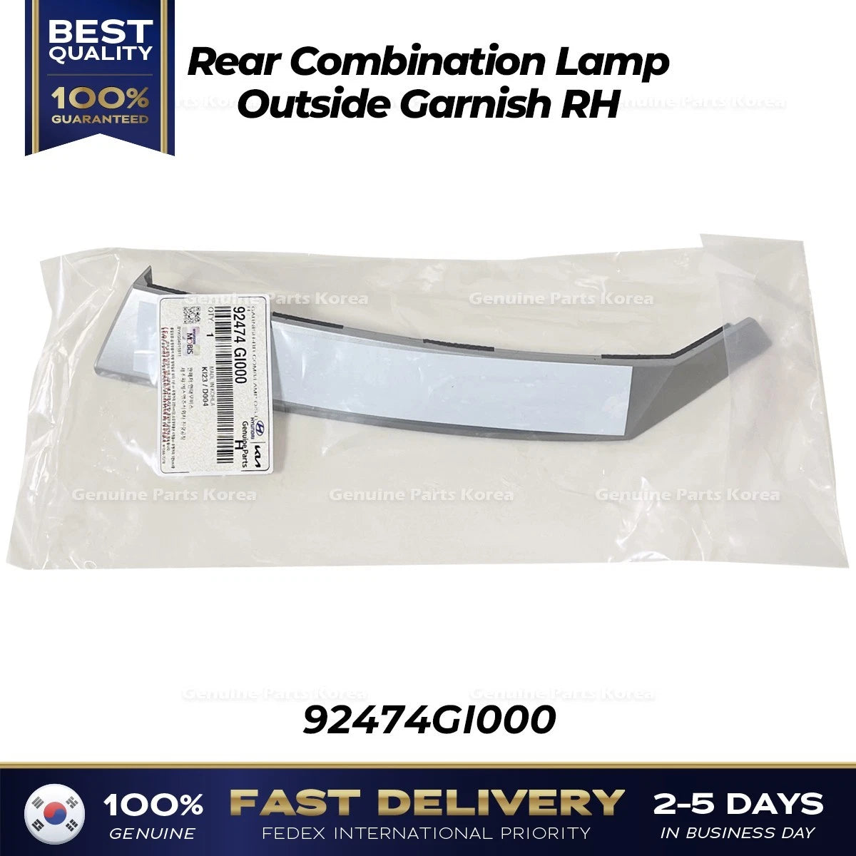⭐Genuine⭐ Rear Combination Lamp Outside Garnish RH 92474GI000 for Ioniq 5