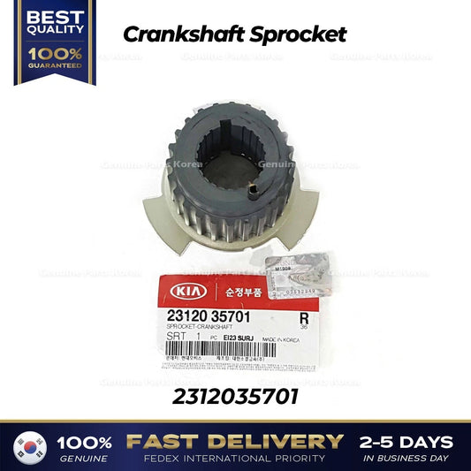 ⭐Genuine⭐ Crankshaft Sprocket 2312035701 for Hyundai Santa Fe XG300 Kia Amanti