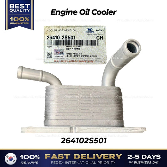 ⭐Genuine⭐ Engine Oil Cooler 264102S501 for Hyundai Santa Fe Kia Sorento