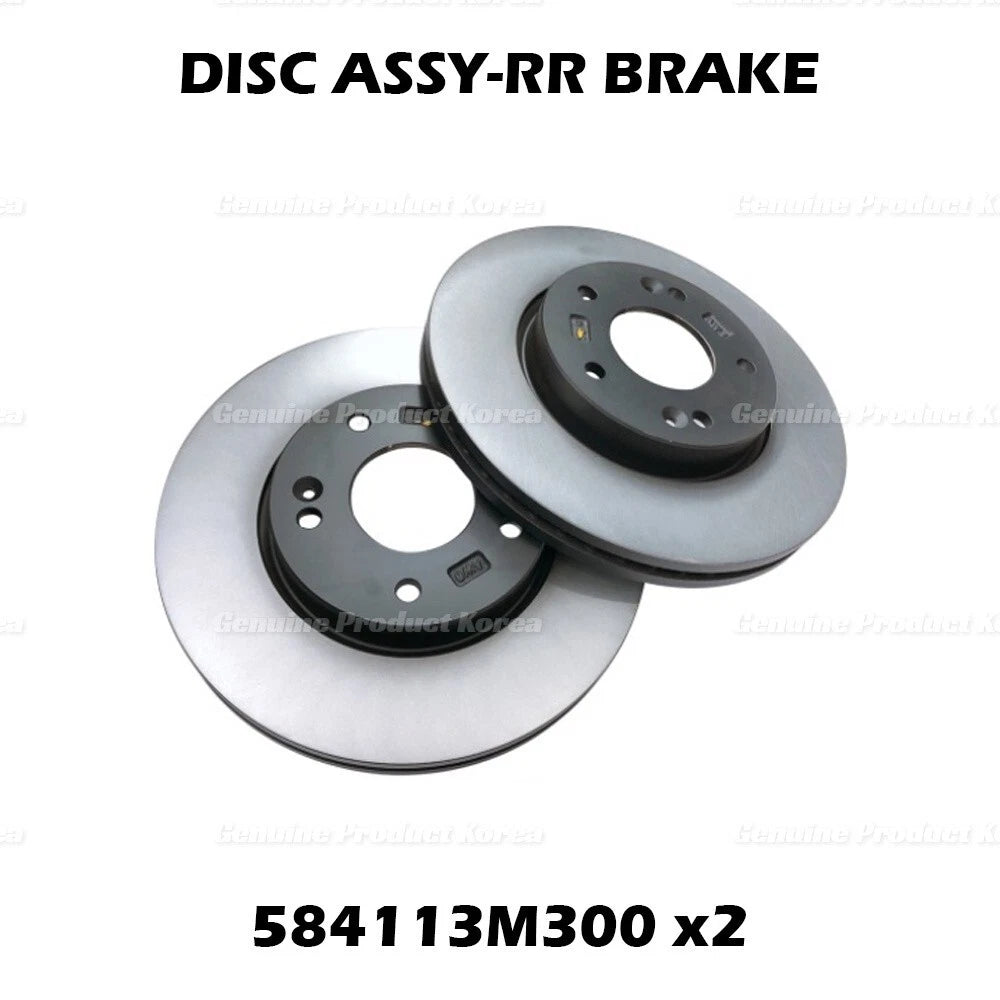 ⭐Genuine⭐ Rear Disc Brake Rotors 2P 1Set 584113M300 for Hyundai Genesis Kia K900