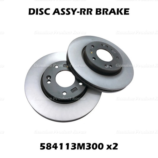 ⭐Genuine⭐ Rear Disc Brake Rotors 2P 1Set 584113M300 for Hyundai Genesis Kia K900