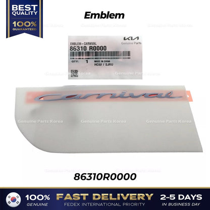 Genuine Emblem 86310R0000 for Kia Carnival