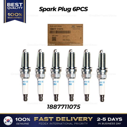 Genuine Spark Plug 6PCS 1887711075 for Kia Carnival