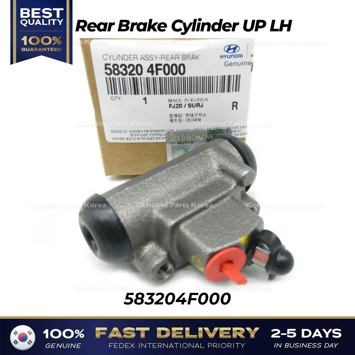 ⭐Genuine⭐ Rear Brake Cylinder UP LH 583204F000 for Hyundai Porter 2