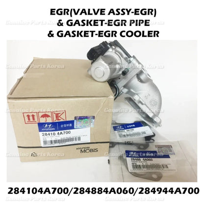 OEM EGR Valve Assy 284104A700 + 2 Gaskets for Hyundai H-1/Grand Starex 07-21