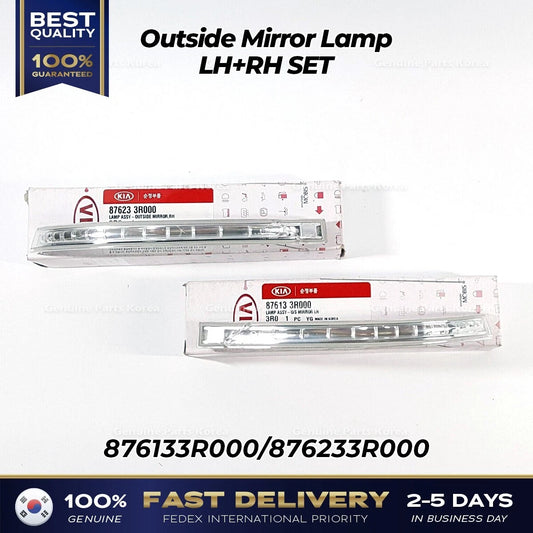 ⭐Genuine⭐ Outside Mirror Lamp LH RH SET 876133R000 876233R000 for Kia Cadenza