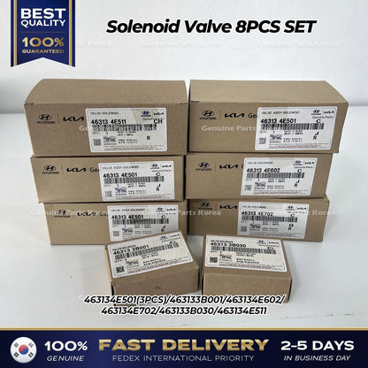 Genuine Solenoid Valve 8PCS SET for Hyundai Equus Genesis Coupe