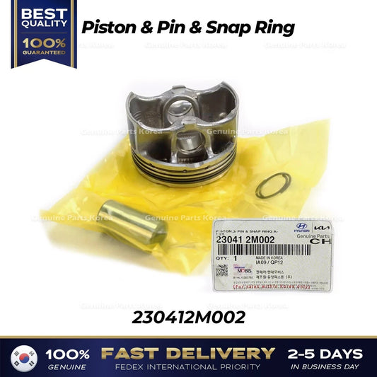 ⭐Genuine⭐ Piston & Pin & Snap Ring 230412M002 for Hyundai Accent Venue
