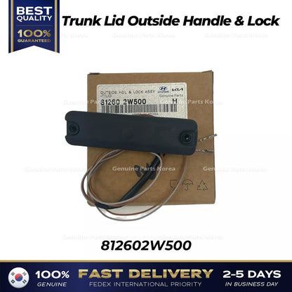 Genuine Trunk Lid Outside Handle & Lock 812602W500 for Hyundai Santa Fe