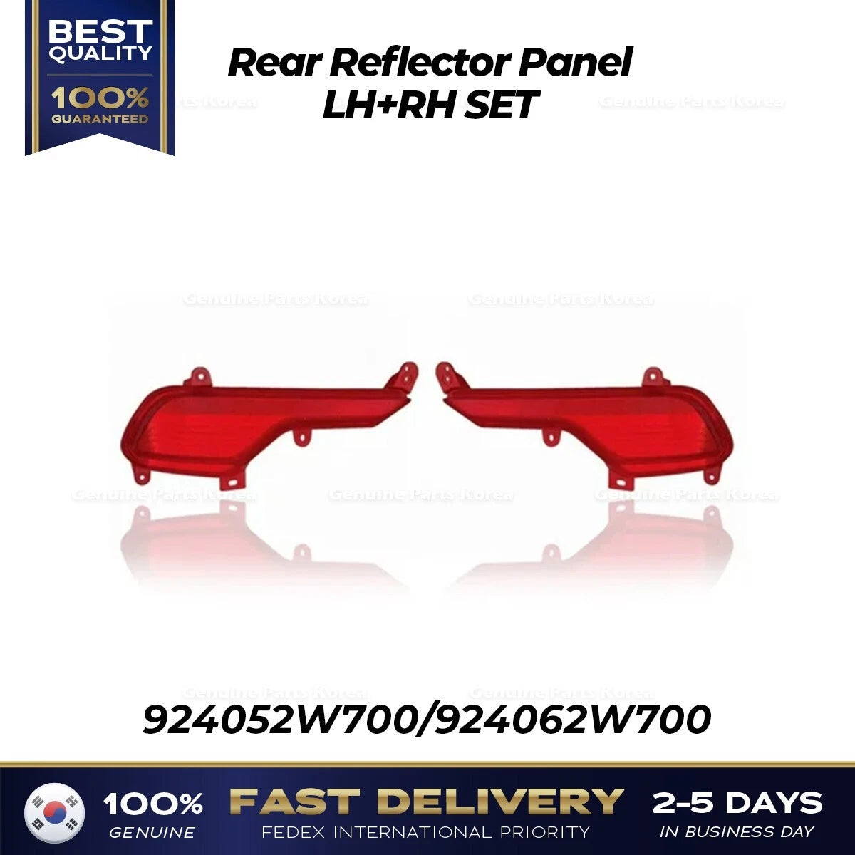 ⭐Genuine⭐ Rear Reflector Panel LH RH SET for Hyundai Santa Fe Sport