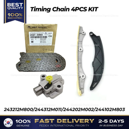 Genuine Timing Chain 4PCS KIT for Hyundai Elantra Kona Kia K5