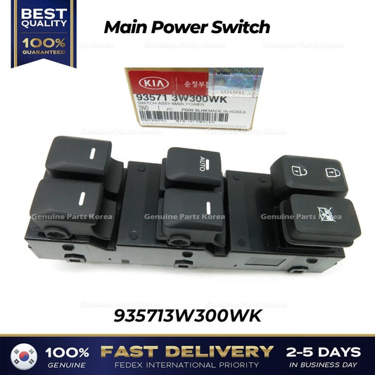 ⭐Genuine⭐ Main Power Switch 935713W300WK for Kia Sportage