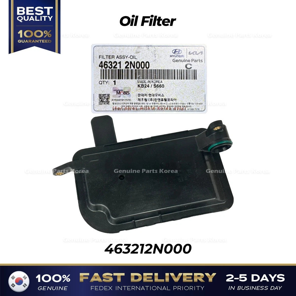 ⭐Genuine⭐ Oil Filter 463212N000 for Hyundai Elantra N Kona N Santa Fe