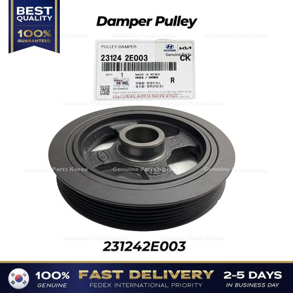 Genuine Damper Pulley 231242E003 for Hyundai Elantra Kia Forte
