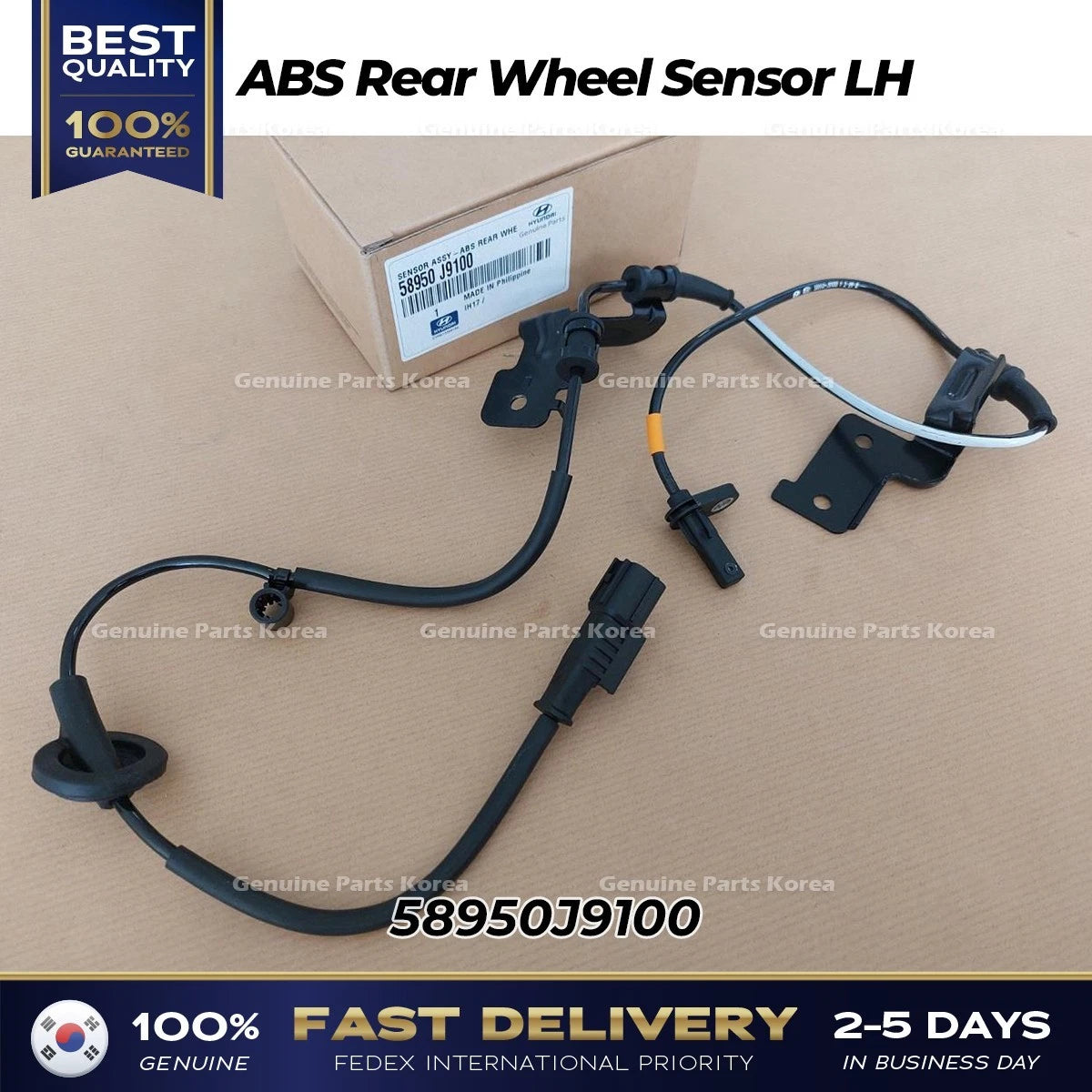 ⭐Genuine⭐ ABS Rear Wheel Sensor LH 58950J9100 for Hyundai Kona