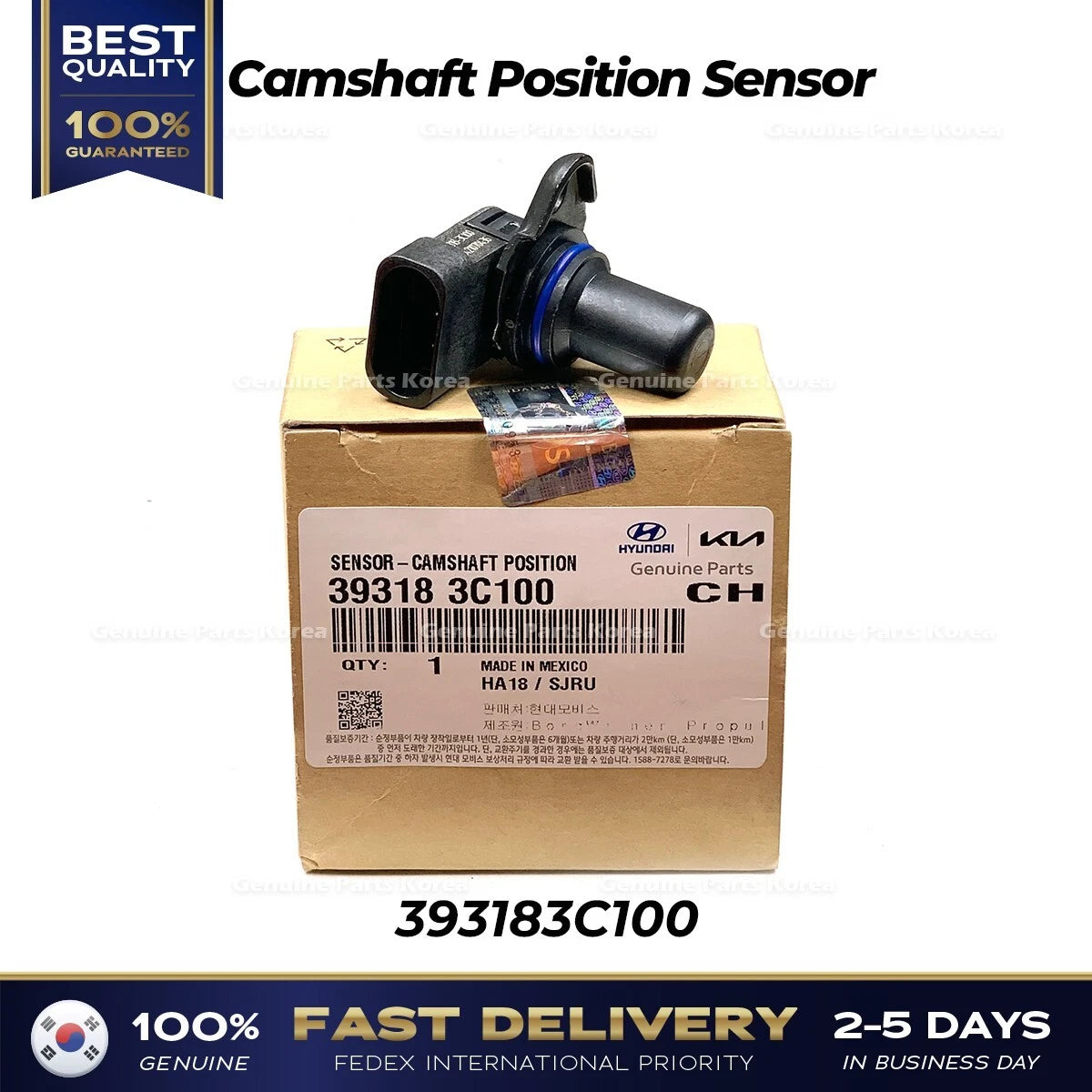 ⭐Genuine⭐ Camshaft Position Sensor 393183C100 for Hyundai Kia