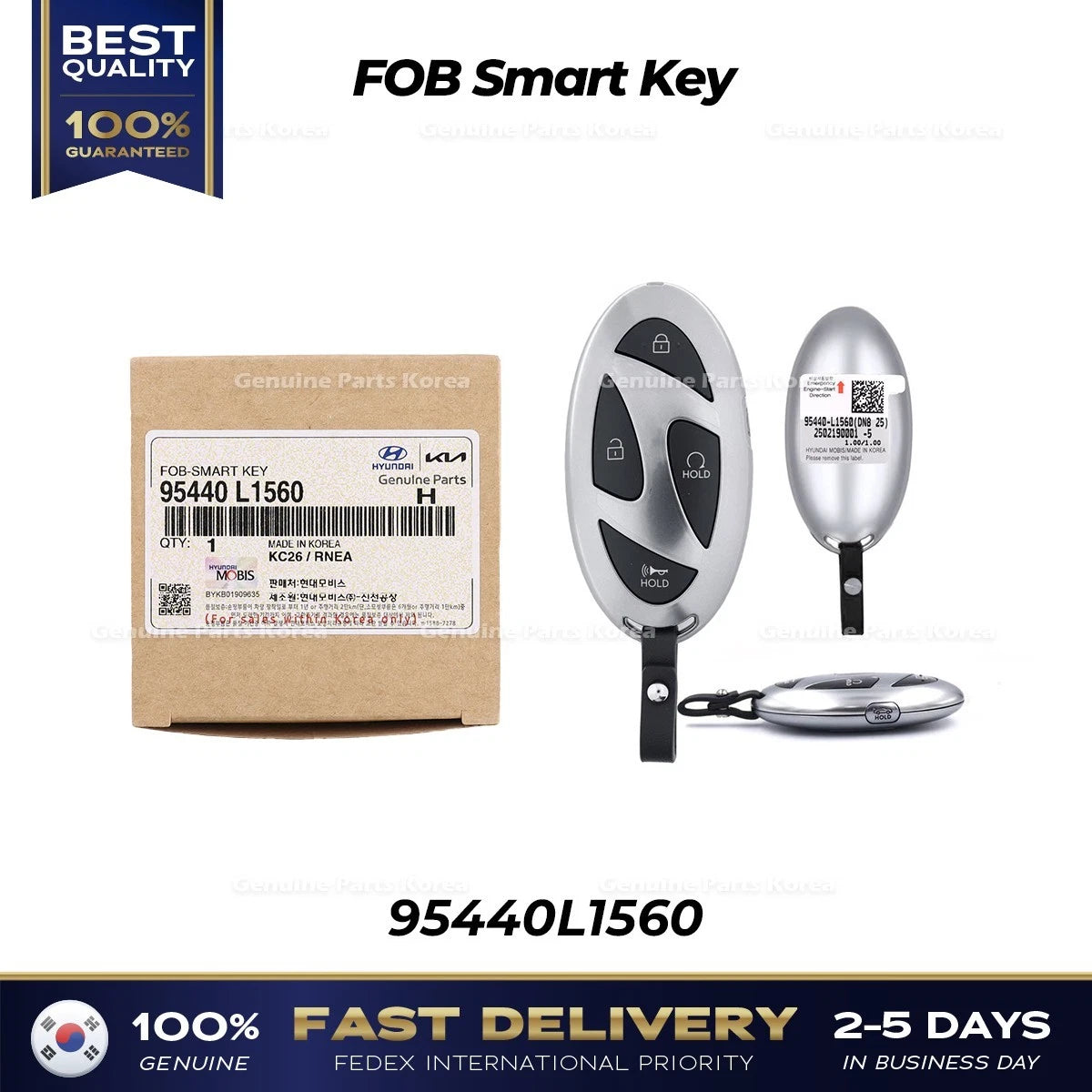 ⭐Genuine⭐ FOB Smart Key 95440L1560 for Hyundai Sonata