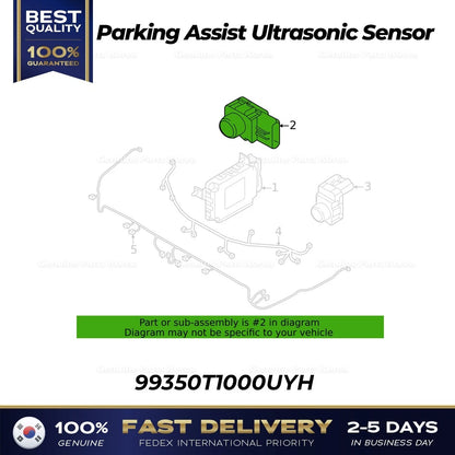 Genuine Parking Assist Ultrasonic Sensor 99350T1000UYH for Hyundai Genesis G80
