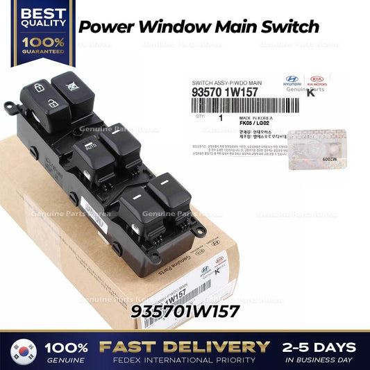 ⭐Genuine⭐ Power Window Main Switch 935701W157 for Kia Rio