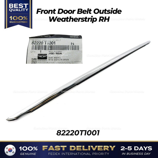 ⭐Genuine⭐ Front Door Belt Outside Weatherstrip RH 82220T1001 for Genesis G80