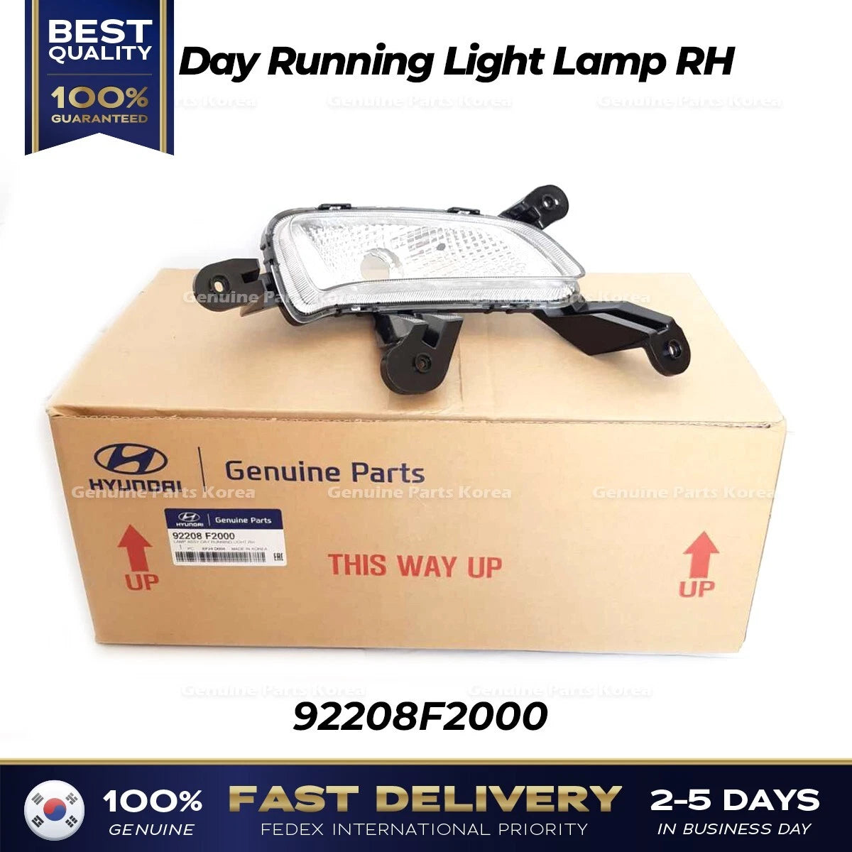 ⭐Genuine⭐ Day Running Light Lamp RH 92208F2000 for Hyundai Elantra