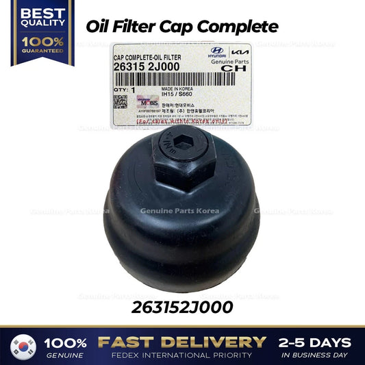 ⭐Genuine⭐ Oil Filter Cap Complete 263152J000 for Hyundai Elantra Kia K5