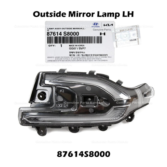 ⭐Genuine⭐ Outside Mirror Lamp LH 87614S8000 for Hyundai Palisade