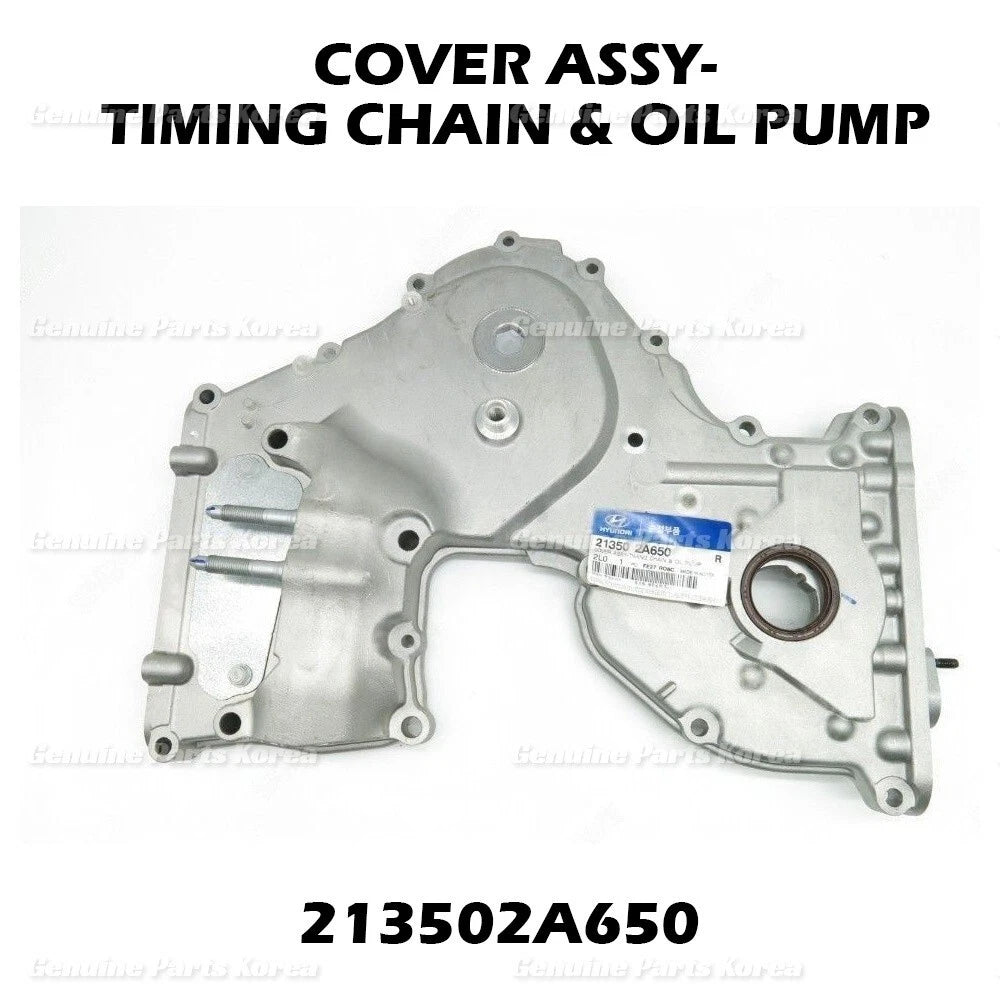 ⭐Genuine⭐ Timing Chain Cover Assy 213502A650 For Hyundai & Kia  2006 - 2013