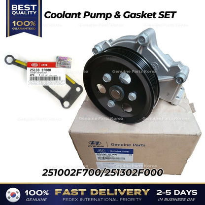 Genuine Coolant Pump & Gasket SET 251002F700 for Hyundai Santa Fe Tuscon