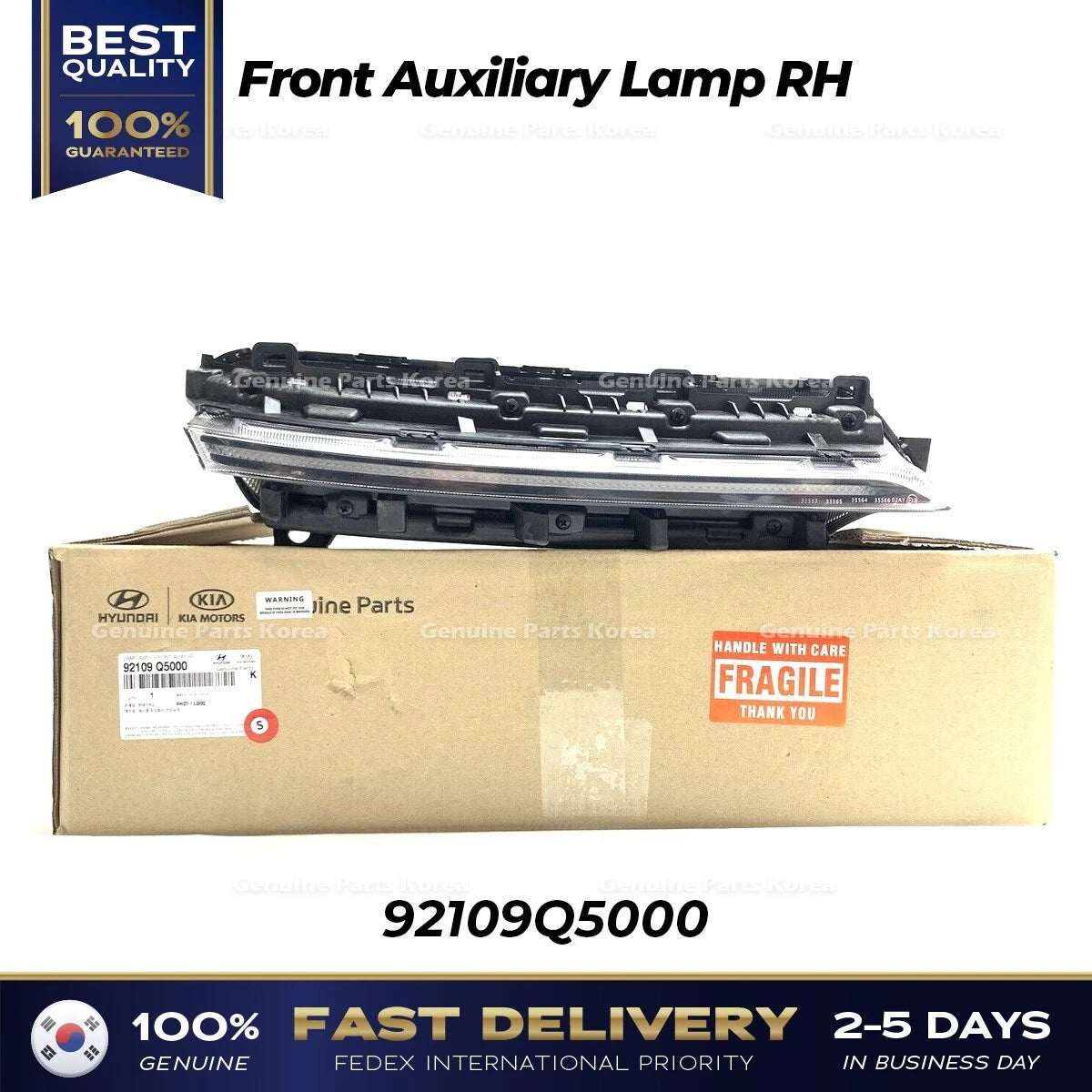 ⭐Genuine⭐ Front Auxiliary Lamp RH 92109Q5000 for Kia Seltos