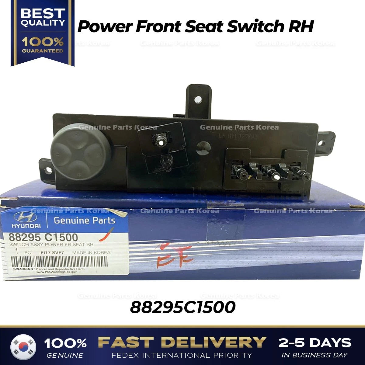 ⭐Genuine⭐ Power Front Seat Switch RH 88295C1500 for Hyundai Sonata