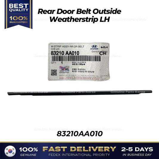 ⭐Genuine⭐ Rear Door Belt Outside Weatherstrip LH 83210AA010 for Hyundai Elantra