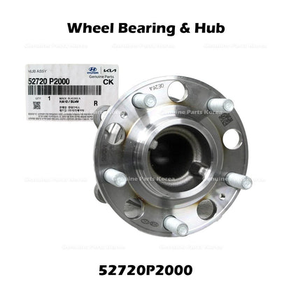 Genuine Wheel Bearing & Hub 52720P2000 for Hyundai Ioniq Santa Fe Kia Sorento