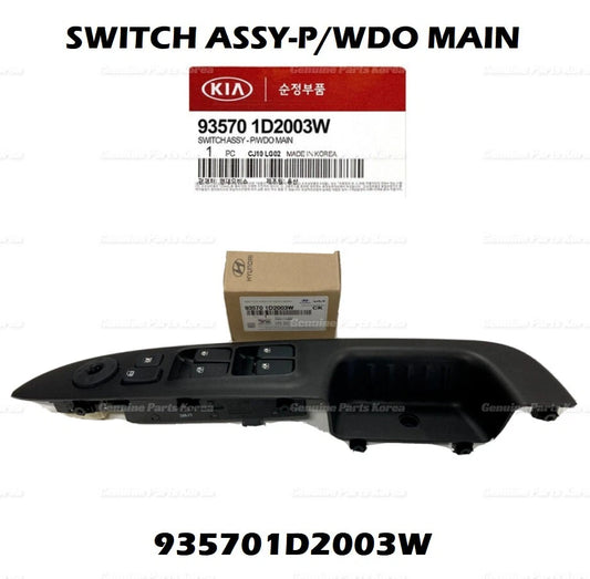 ⭐Genuine⭐ Power Window Main Switch LEFT DRIVER 935701D2003W for Kia Rondo 07-10