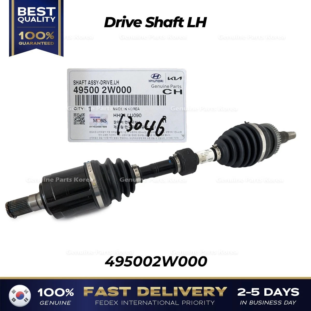 ⭐Genuine⭐ Drive Shaft LH 495002W000 for Kia Sorento