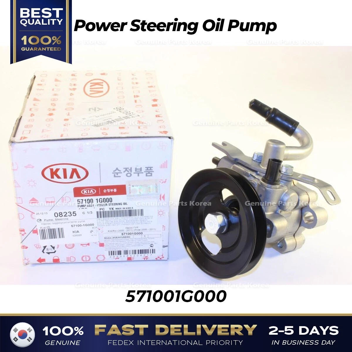 ⭐Genuine⭐ Power Steering Oil Pump 571001G000 for Kia Rio