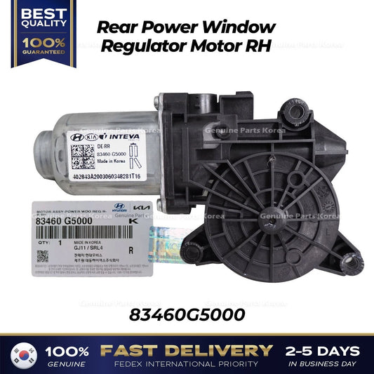 ⭐Genuine⭐ Rear Power Window Regulator Motor RH 83460G5000 for Kia Niro