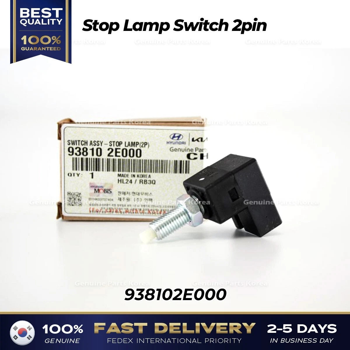 ⭐Genuine⭐ Stop Lamp Switch 2pin 938102E000 for Hyundai Kia