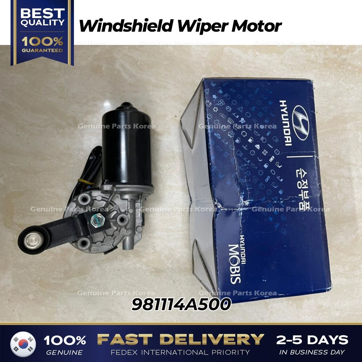 ⭐Genuine⭐ Windshield Wiper Motor 981114A500 for Hyundai H1 Libero