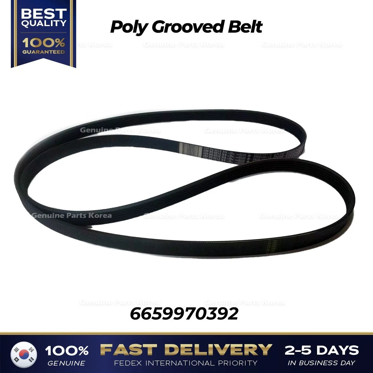 ⭐Genuine⭐ Poly Grooved Belt 6659970392 for Ssangyong Actyon Rexton
