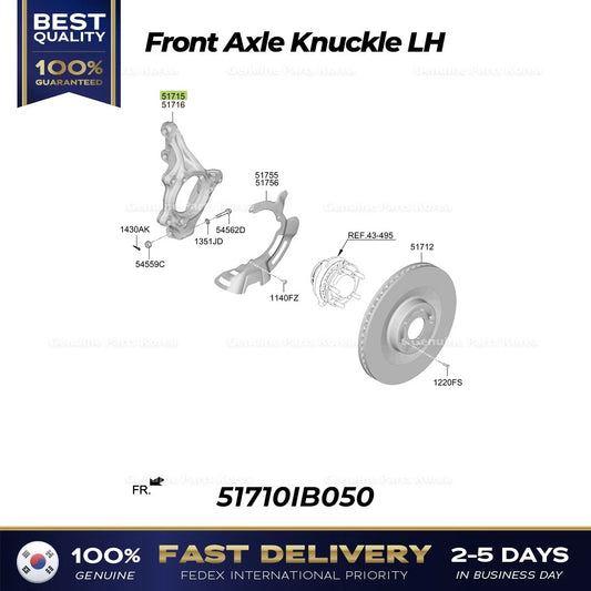⭐Genuine⭐ Front Axle Knuckle LH 51710IB050 for Hyundai Elantra N